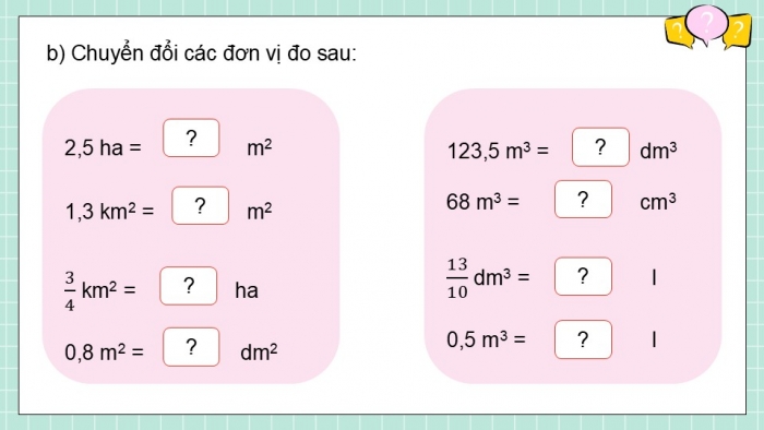 Giáo án điện tử Toán 5 cánh diều Bài 87: Ôn tập về đo lường