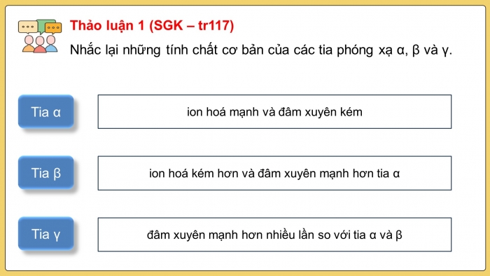 Giáo án điện tử Vật lí 12 chân trời Bài 18: An toàn phóng xạ