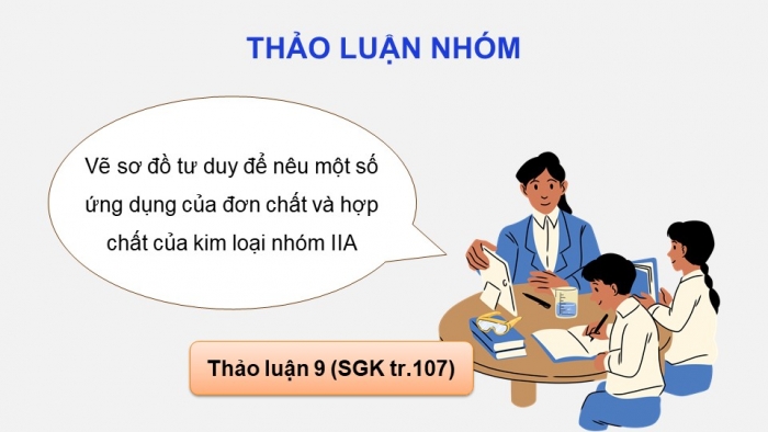 Giáo án điện tử Hoá học 12 chân trời Bài 18: Nguyên tố nhóm IIA (P2)