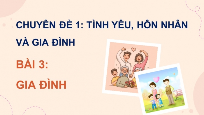 Giáo án điện tử chuyên đề Kinh tế pháp luật 10 kết nối Bài 3: Gia đình