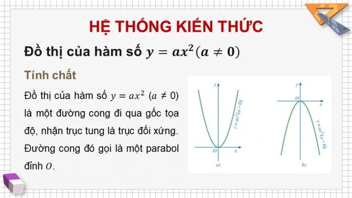 Giáo án PPT dạy thêm Toán 9 Chân trời bài 1: Hàm số và đồ thị của hàm số y = ax^2 (a ≠ 0)