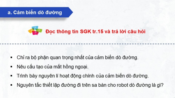 Giáo án điện tử chuyên đề Khoa học máy tính 10 kết nối Bài 3: Cảm biến và phụ kiện dùng trong robot