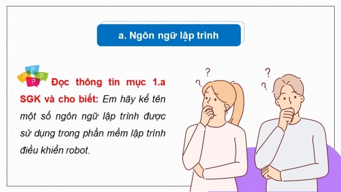Giáo án điện tử chuyên đề Khoa học máy tính 10 kết nối Bài 6: Chương trình điều khiển robot