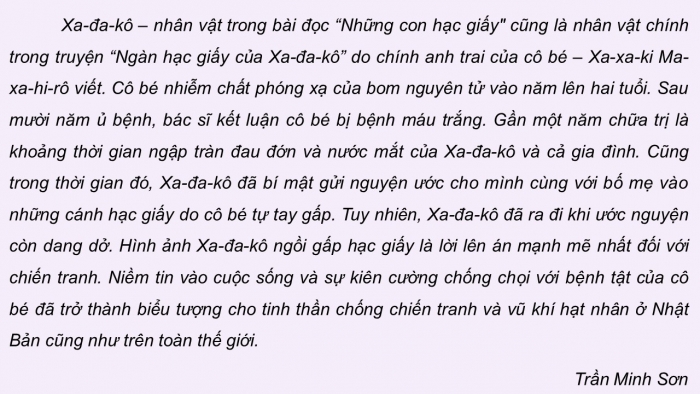 Giáo án điện tử Tiếng Việt 5 chân trời Bài 7: Đoạn văn giới thiệu về nhân vật trong một cuốn sách đã đọc