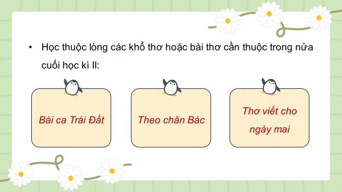 Giáo án điện tử Tiếng Việt 5 chân trời Bài Ôn tập cuối năm học (Tiết 1)