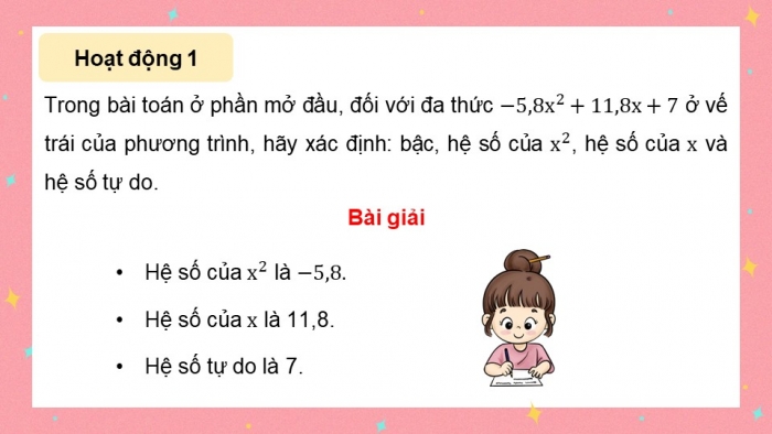 Giáo án điện tử Toán 9 cánh diều Bài 2: Phương trình bậc hai một ẩn