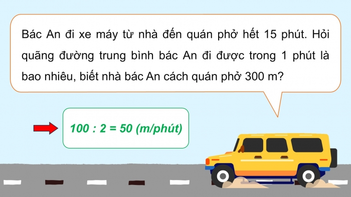 Giáo án PPT dạy thêm Toán 5 Chân trời bài 83: Vận tốc