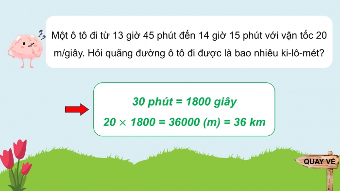 Giáo án PPT dạy thêm Toán 5 Chân trời bài 84: Quãng đường