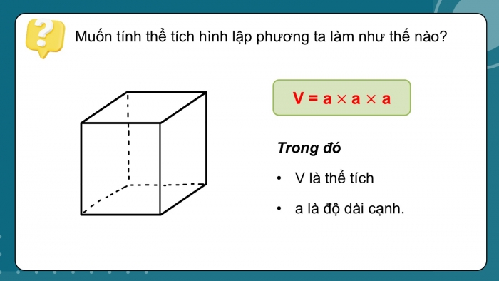 Giáo án PPT dạy thêm Toán 5 Cánh diều bài 65: Thể tích hình hộp chữ nhật, hình lập phương