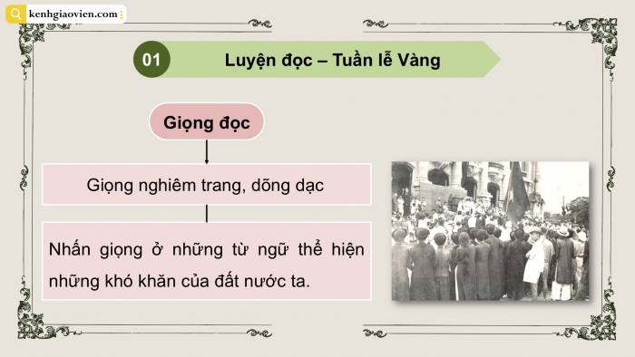 Giáo án PPT dạy thêm Tiếng Việt 5 cánh diều Bài 14: Tuần lễ Vàng, Điệp từ, điệp ngữ, Trả bài văn tả phong cảnh