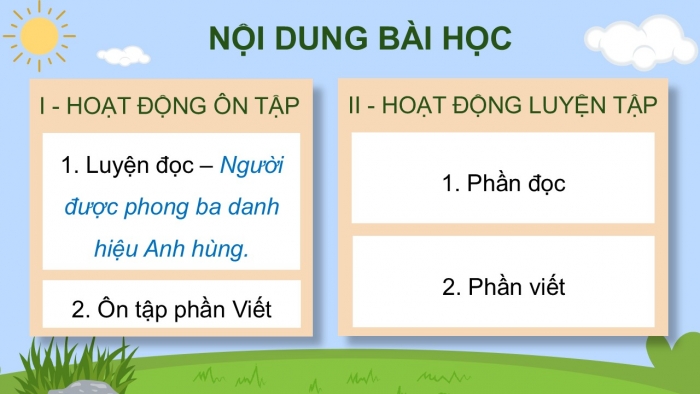 Giáo án PPT dạy thêm Tiếng Việt 5 cánh diều Bài 18: Người được phong ba danh hiệu Anh hùng, Trả bài viết chương trình hoạt động