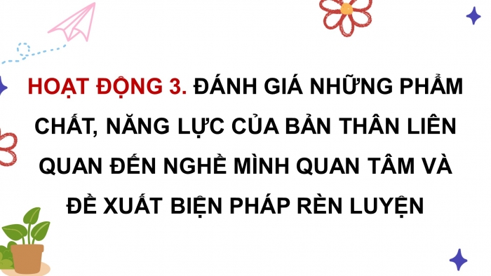 Giáo án điện tử Hoạt động trải nghiệm 9 kết nối Chủ đề 8 Tuần 2