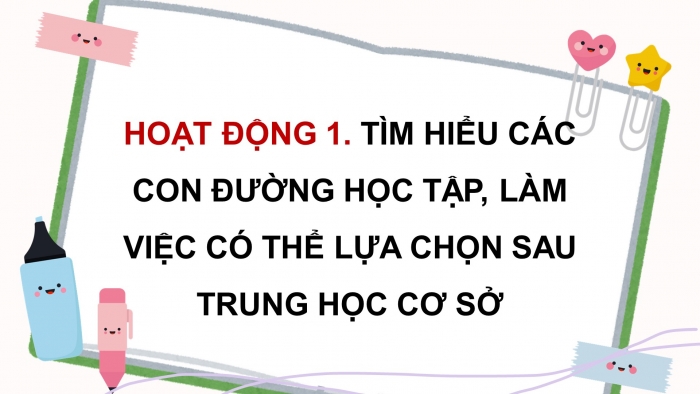 Giáo án điện tử Hoạt động trải nghiệm 9 kết nối Chủ đề 9 Tuần 2