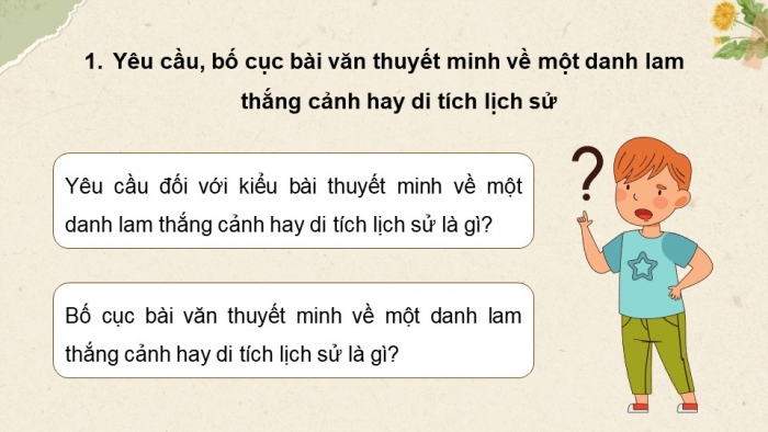 Giáo án PPT dạy thêm Ngữ văn 9 Kết nối bài 9: Viết bài thuyết trình về một danh lam thắng cảnh hay một di tích lịch sử