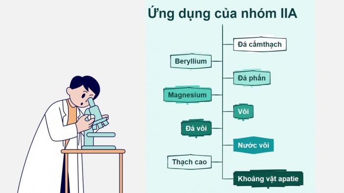 Giáo án điện tử Hoá học 12 chân trời Bài 18: Nguyên tố nhóm IIA (P2)