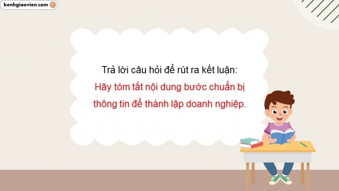 Giáo án điện tử chuyên đề Kinh tế pháp luật 10 kết nối Bài 5: Tổ chức, hoạt động của doanh nghiệp nhỏ