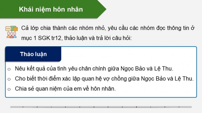 Giáo án điện tử chuyên đề Kinh tế pháp luật 10 chân trời Bài 2: Hôn nhân