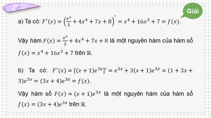 Giáo án PPT dạy thêm Toán 12 cánh diều Bài tập cuối chương IV