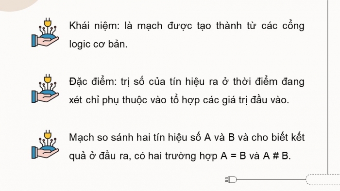 Giáo án điện tử Công nghệ 12 Điện - Điện tử Cánh diều Bài 22: Mạch xử lí tín hiệu trong điện tử số