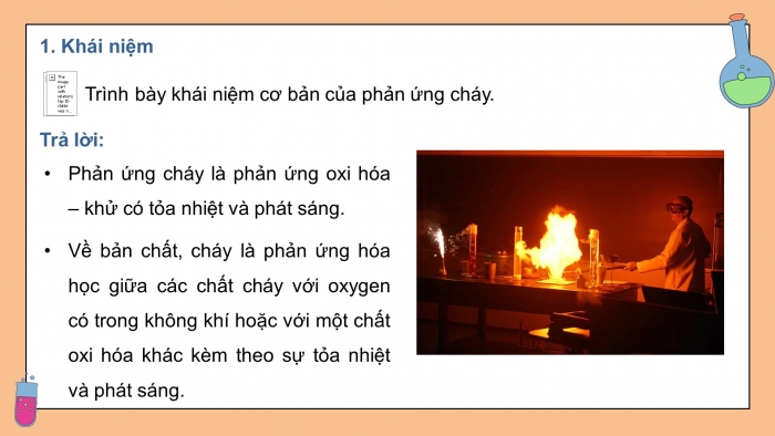 Giáo án điện tử chuyên đề Hoá học 10 kết nối Bài 5: Sơ lược về phản ứng cháy, nổ