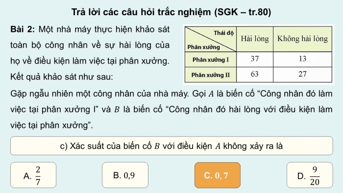 Giáo án điện tử Toán 12 chân trời Bài tập cuối chương VI