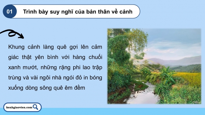 Giáo án điện tử Tiếng Việt 5 chân trời Bài 2: Nói về cuộc sống thanh bình