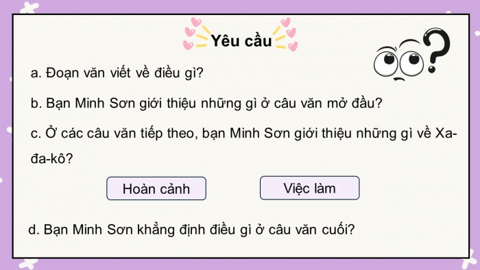 Giáo án điện tử Tiếng Việt 5 chân trời Bài 7: Đoạn văn giới thiệu về nhân vật trong một cuốn sách đã đọc