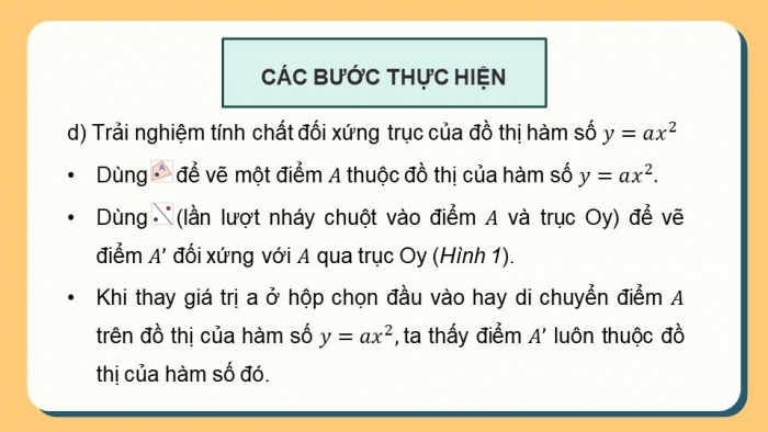 Giáo án điện tử Toán 9 cánh diều Bài Thực hành phần mềm GeoGebra