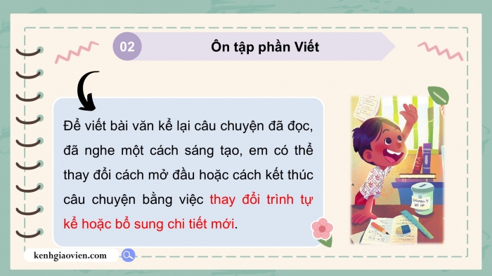 Giáo án PPT dạy thêm Tiếng Việt 5 cánh diều Bài 14: Thăm nhà Bác, Kể chuyện sáng tạo (Thay đổi cách mở đầu và kết thúc câu chuyện)