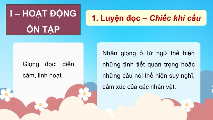 Giáo án PPT dạy thêm Tiếng Việt 5 cánh diều Bài 17: Chiếc khí cầu, Luyện tập viết chương trình hoạt động (Thực hành viết)