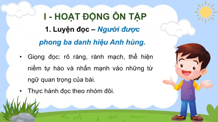 Giáo án PPT dạy thêm Tiếng Việt 5 cánh diều Bài 18: Người được phong ba danh hiệu Anh hùng, Trả bài viết chương trình hoạt động