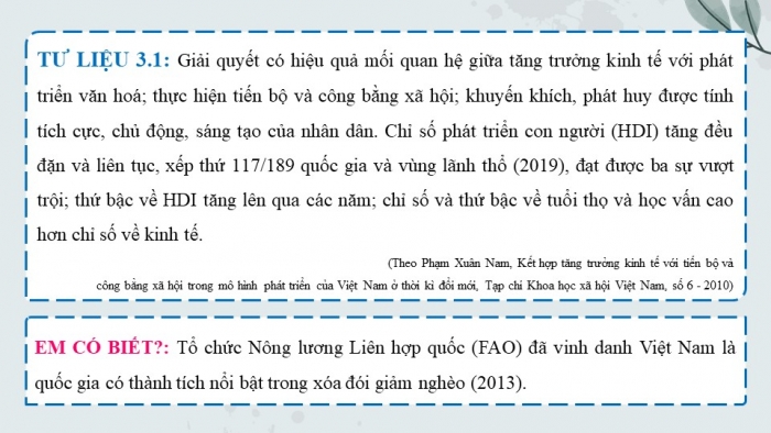 Giáo án điện tử Lịch sử 9 kết nối Bài 21: Việt Nam từ năm 1991 đến nay (P2)