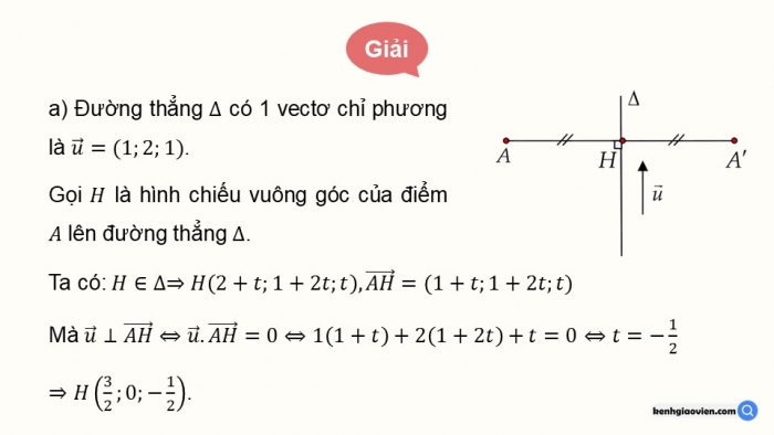 Giáo án PPT dạy thêm Toán 12 kết nối Bài 15: Phương trình đường thẳng trong không gian (P2)