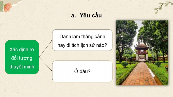 Giáo án PPT dạy thêm Ngữ văn 9 Kết nối bài 9: Viết bài thuyết trình về một danh lam thắng cảnh hay một di tích lịch sử