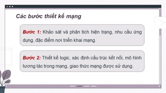 Giáo án điện tử Khoa học máy tính 12 kết nối Bài 24: Sơ bộ về thiết kế mạng