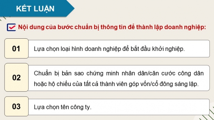 Giáo án điện tử chuyên đề Kinh tế pháp luật 10 kết nối Bài 5: Tổ chức, hoạt động của doanh nghiệp nhỏ