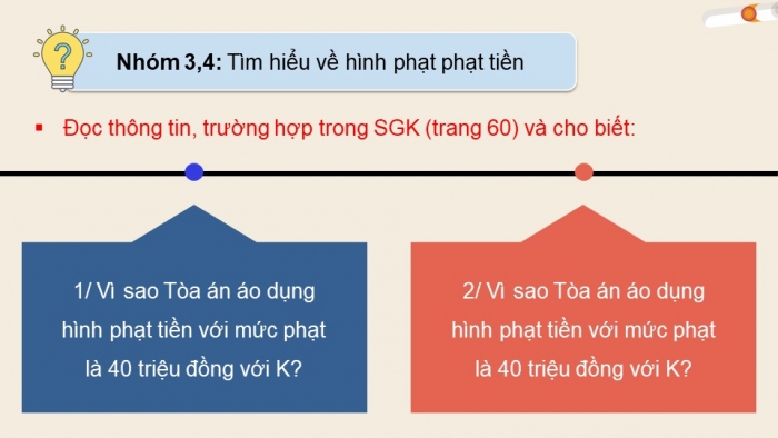 Giáo án điện tử chuyên đề Kinh tế pháp luật 10 kết nối Bài 7: Pháp luật hình sự liên quan đến người chưa thành niên (P2)