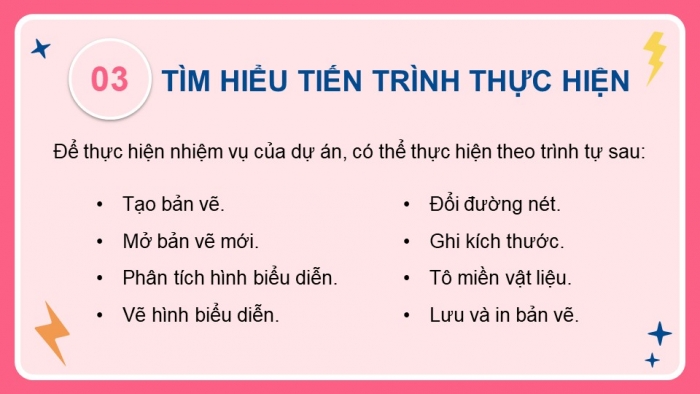 Giáo án điện tử chuyên đề Thiết kế và Công nghệ 10 kết nối Bài 3: Dự án Lập bản vẽ kĩ thuật với sự trợ giúp của máy tính