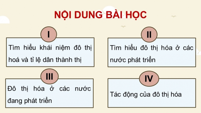 Giáo án điện tử chuyên đề Địa lí 10 kết nối CĐ 2 P1: Khái niệm, P2 Đô thị hoá ở các nước phát triển