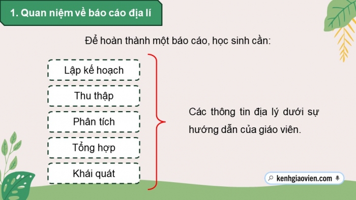 Giáo án điện tử chuyên đề Địa lí 10 kết nối CĐ 3: Phương pháp viết báo cáo địa lí