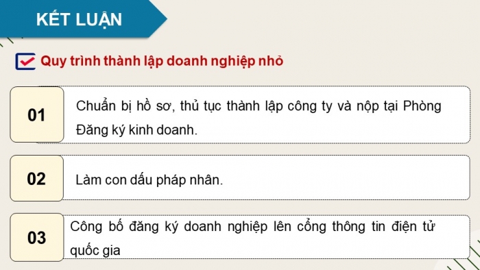 Giáo án điện tử chuyên đề Kinh tế pháp luật 10 chân trời Bài 5: Tổ chức hoạt động của doanh nghiệp nhỏ