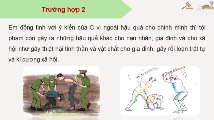 Giáo án điện tử chuyên đề Kinh tế pháp luật 10 chân trời Bài 6: Khái quát về pháp luật hình sự (P2)