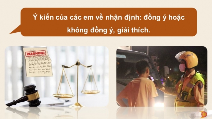 Giáo án điện tử chuyên đề Kinh tế pháp luật 10 chân trời Bài 7: Một số nội dung cơ bản của pháp luật hình sự liên quan đến người chưa thành niên phạm tội (P2)