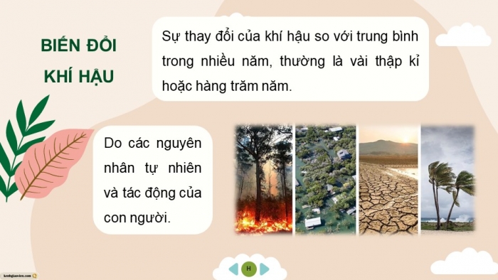 Giáo án điện tử chuyên đề Địa lí 10 cánh diều CĐ 1: Biến đổi khí hậu