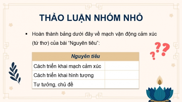 Giáo án PPT dạy thêm Ngữ văn 12 chân trời Bài 8: Nguyên tiêu (Hồ Chí Minh)