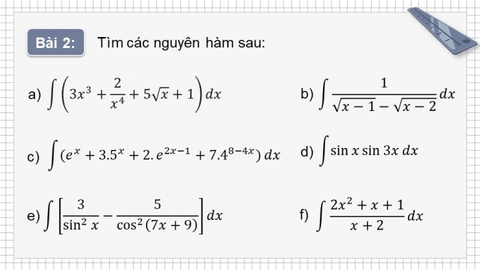 Giáo án PPT dạy thêm Toán 12 cánh diều Bài tập cuối chương IV