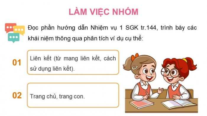 Giáo án điện tử Tin học ứng dụng 12 kết nối Bài 26: Liên kết và thanh điều hướng