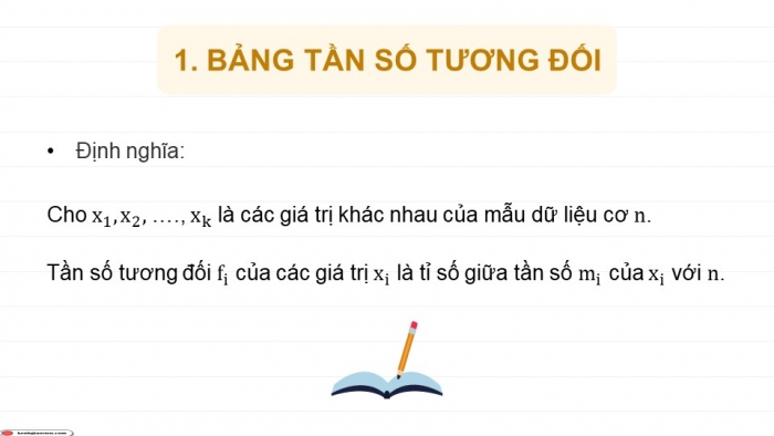 Giáo án PPT dạy thêm Toán 9 Kết nối bài 23: Bảng tần số tương đối và biểu đồ tần số tương đối