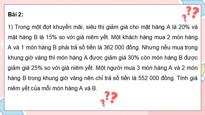 Giáo án PPT dạy thêm Toán 9 Kết nối Bài tập ôn tập cuối năm