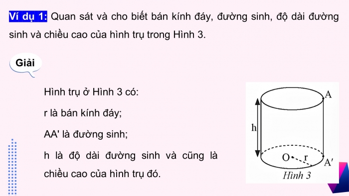 Giáo án điện tử Toán 9 chân trời Bài 1: Hình trụ